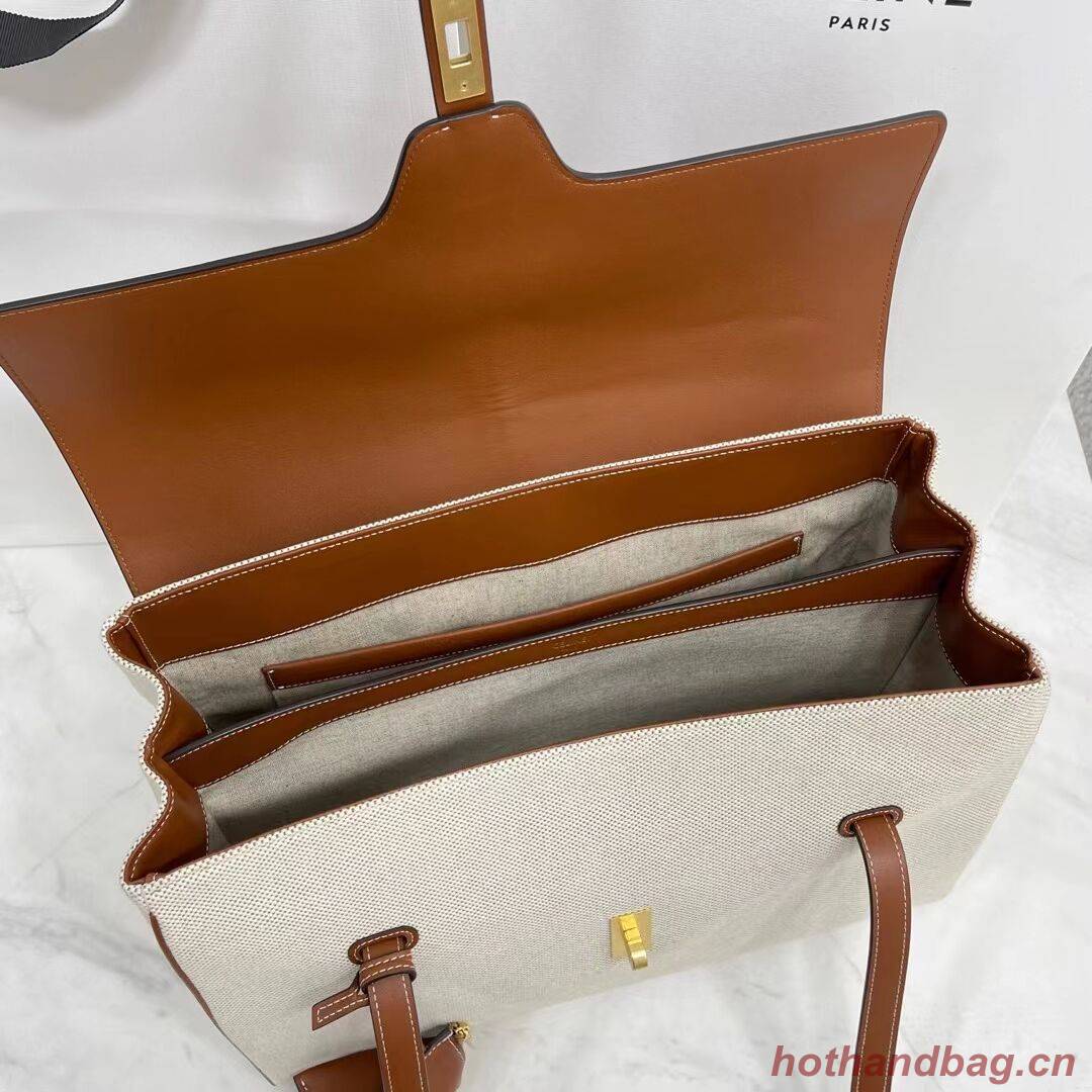 Celine MEDIUM SOFT 16 BAG IN SMOOTH CALFSKIN CR94043 DARK OAK Celine MEDIUM SOFT 16 BAG IN SMOOTH CALFSKIN CR94043 DARK OAK