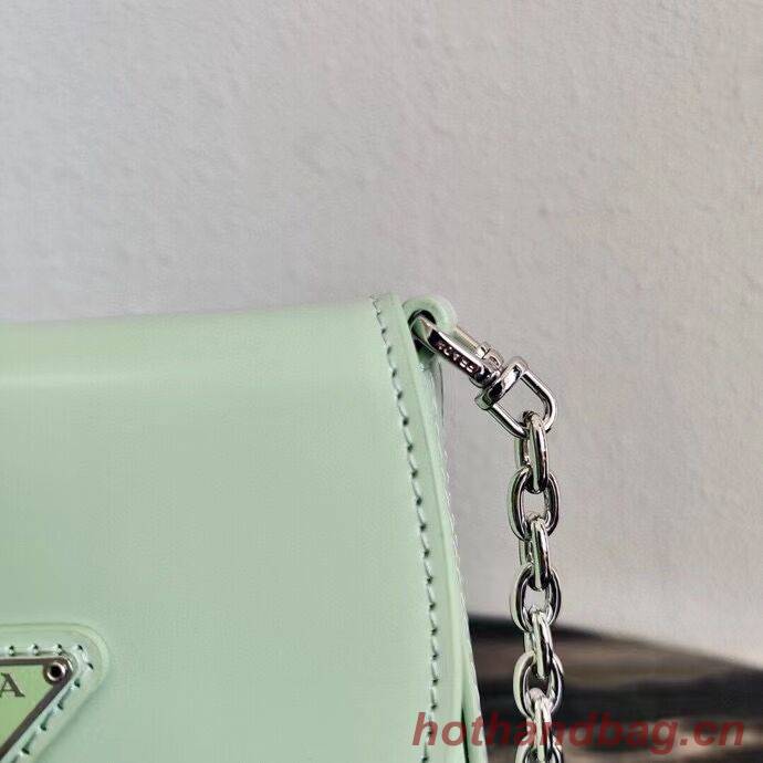 Prada Brushed leather mini-bag 1BH185 light green Prada Brushed leather mini-bag 1BH185 light green