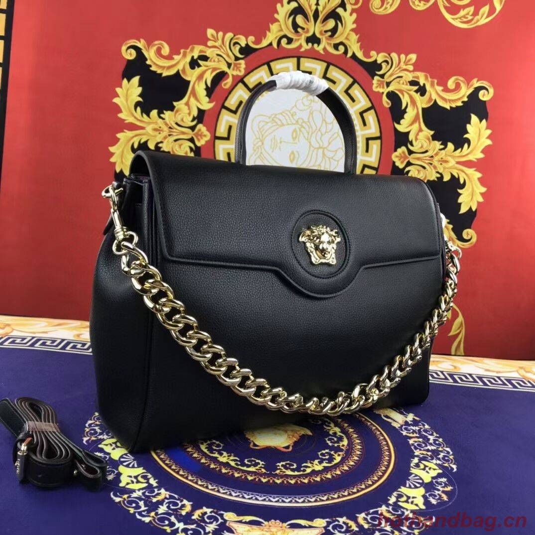 Versace Original large Calfskin Leather Bag FS1042 black Versace Original large Calfskin Leather Bag FS1042 black