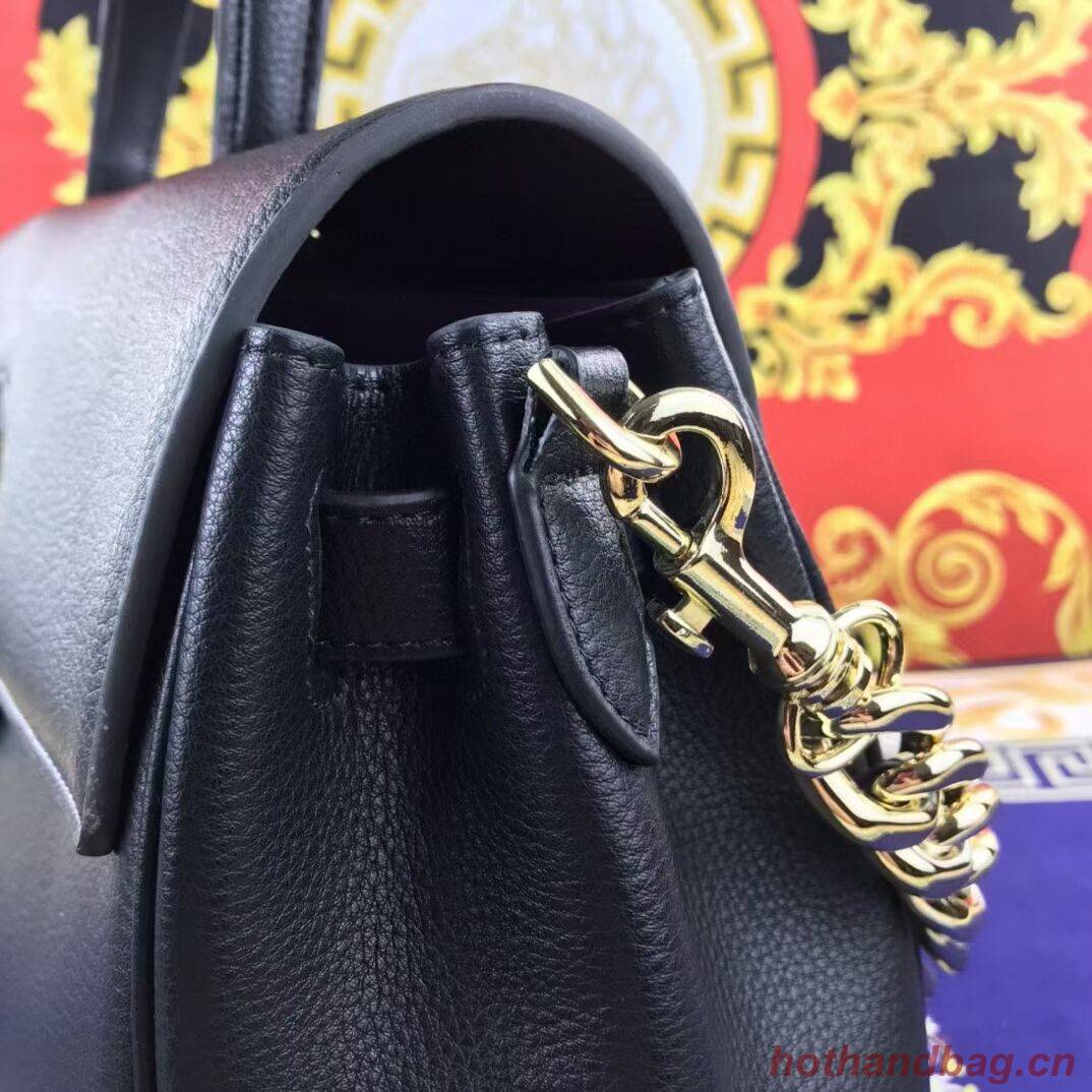 Versace Original large Calfskin Leather Bag FS1042 black Versace Original large Calfskin Leather Bag FS1042 black