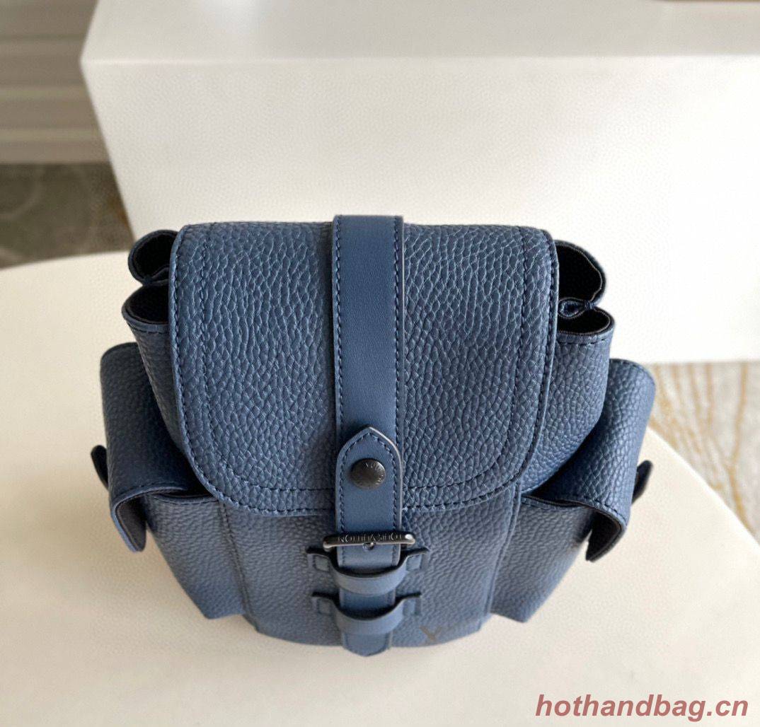 Louis Vuitton Christopher XS Backpack Taurillon Leather M58495 Navy Louis Vuitton Christopher XS Backpack Taurillon Leather M58495 Navy