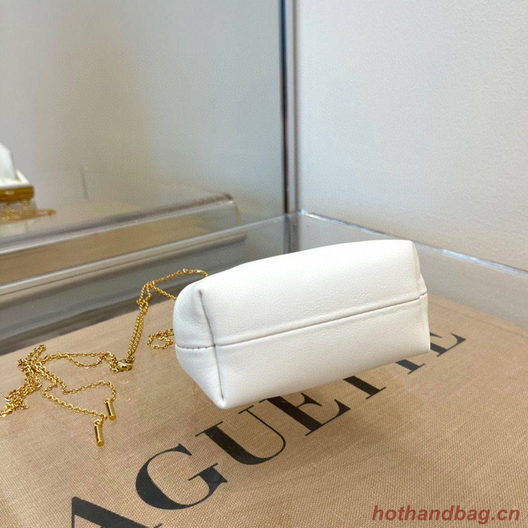 Fendi Original Leather Mini Clutch Bag 56831 White