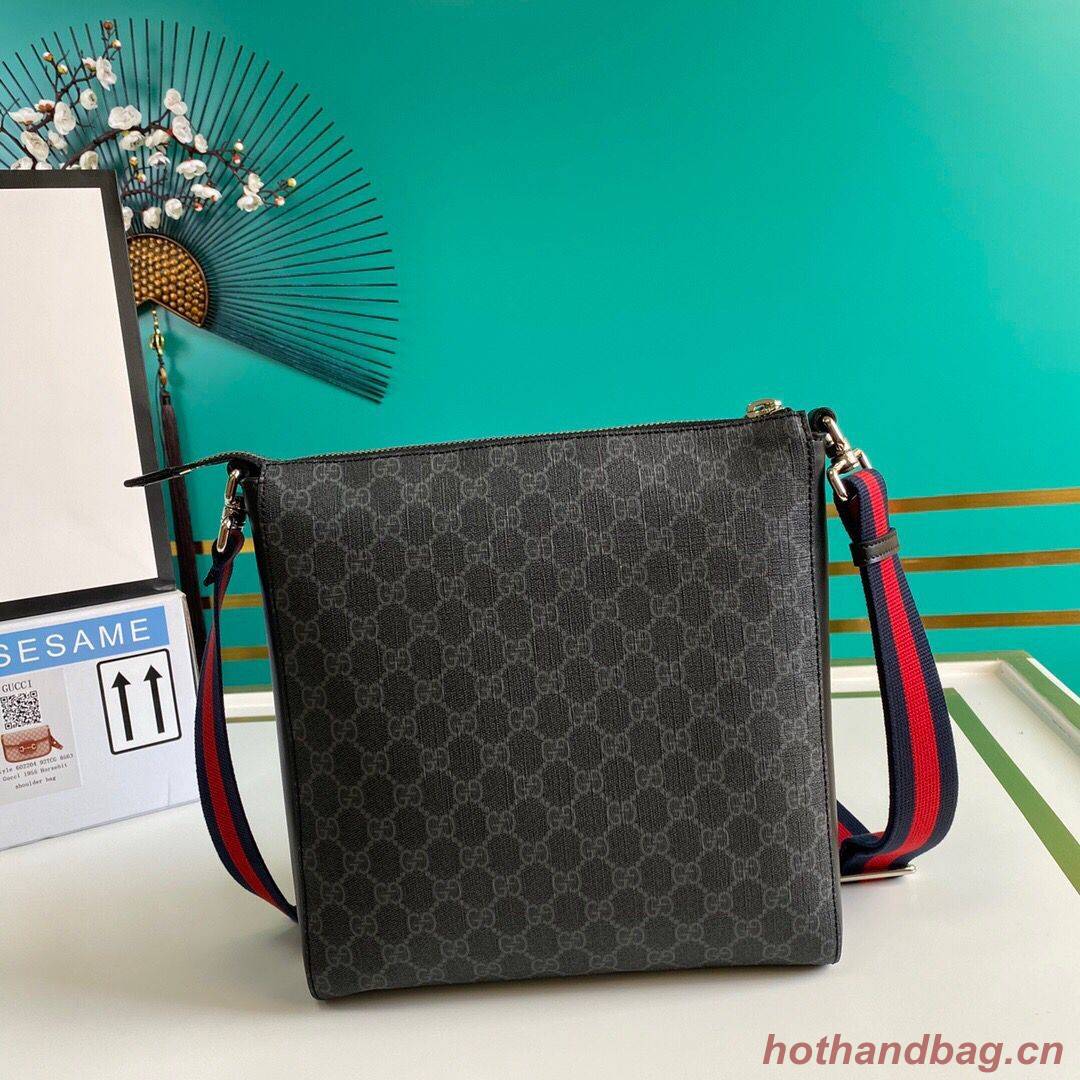 Gucci Canvas Messenger Bag 474137 black Gucci Canvas Messenger Bag 474137 black