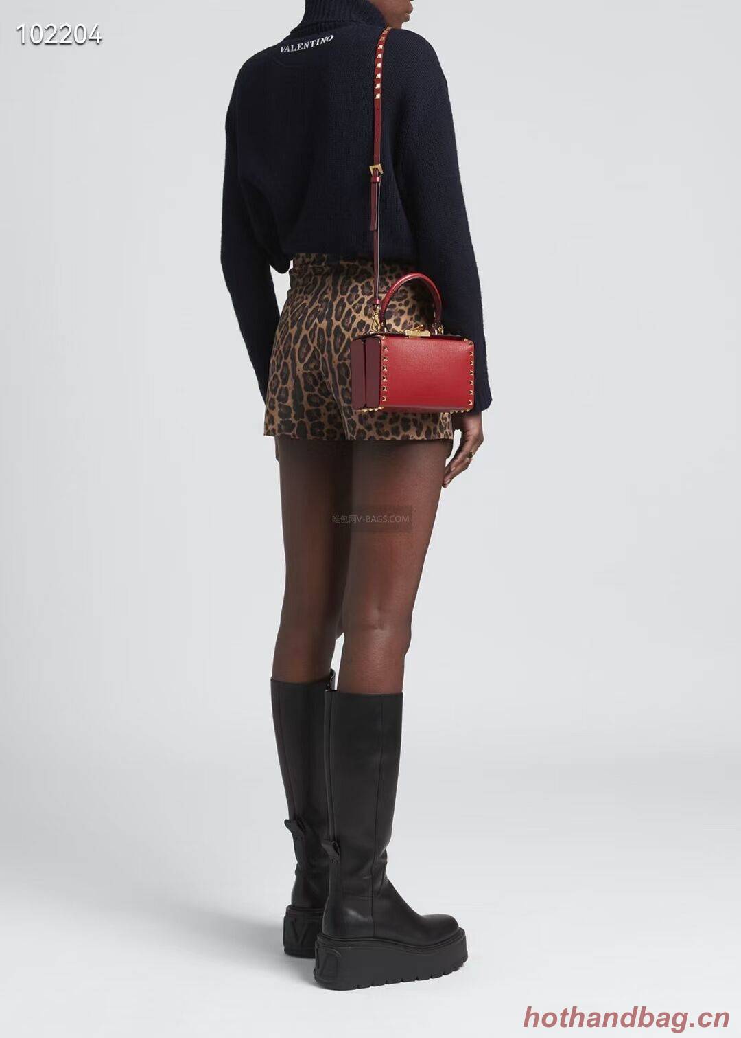 VALENTINO Origianl leather shoulder bag V4273 red VALENTINO Origianl leather shoulder bag V4273 red