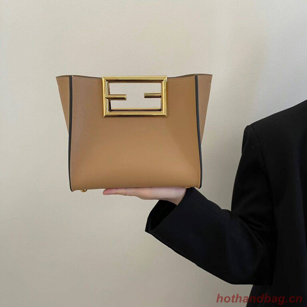 FENDI WAY small leather bag 5FB6846 Beige FENDI WAY small leather bag 5FB6846 Beige