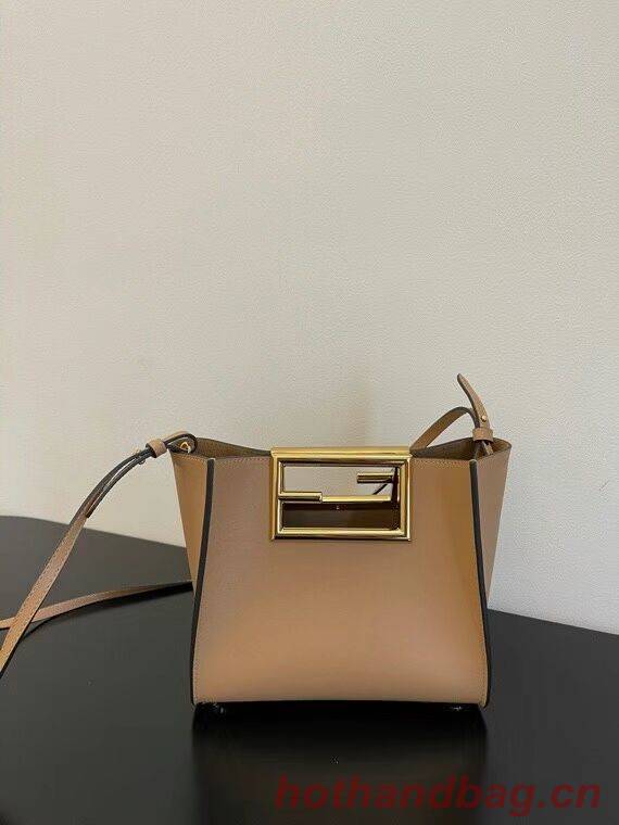 FENDI WAY small leather bag 5FB6846 Beige FENDI WAY small leather bag 5FB6846 Beige