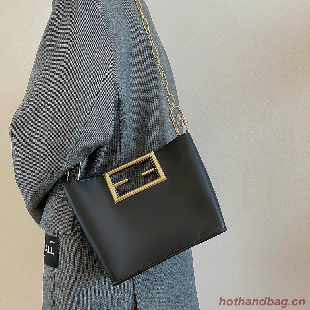 FENDI WAY small leather bag 5FB6846 black FENDI WAY small leather bag 5FB6846 black