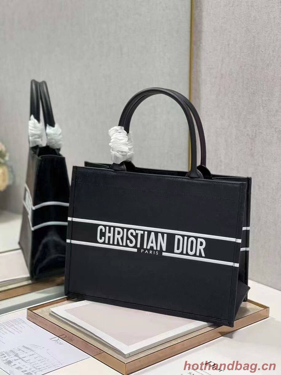 DIOR BOOK TOTE leather Constellation Embroidery M1296ZR black DIOR BOOK TOTE leather Constellation Embroidery M1296ZR black
