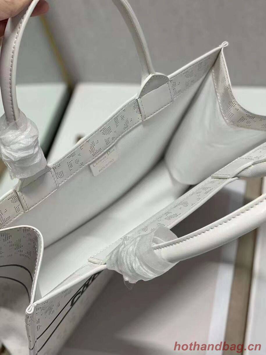 DIOR BOOK TOTE leather Constellation Embroidery M1296ZR white DIOR BOOK TOTE leather Constellation Embroidery M1296ZR white