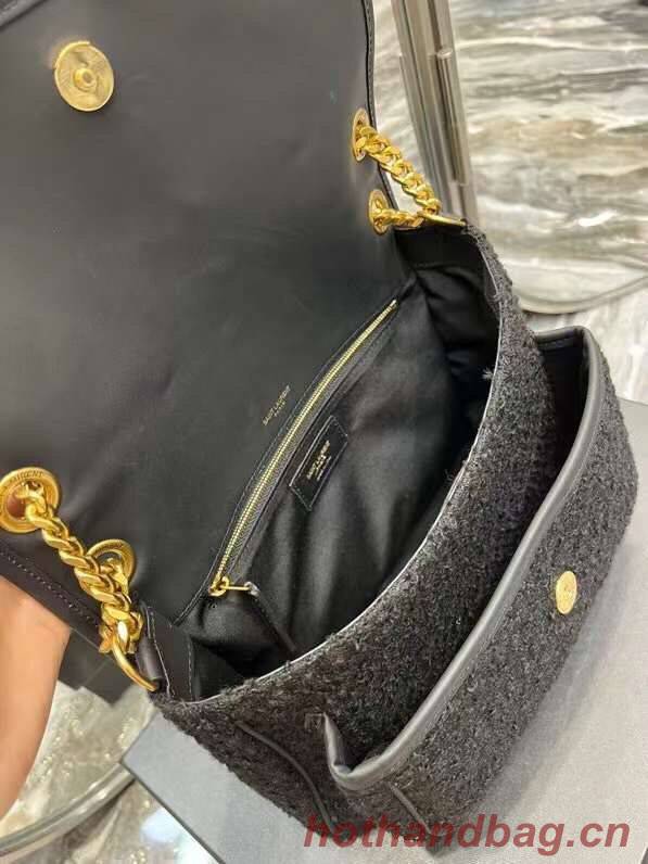 Yves Saint Laurent NIKI MEDIUM IN BOUCLE TWEED AND SMOOTH LEATHER 469013 black Yves Saint Laurent NIKI MEDIUM IN BOUCLE TWEED AND SMOOTH LEATHER 469013 black