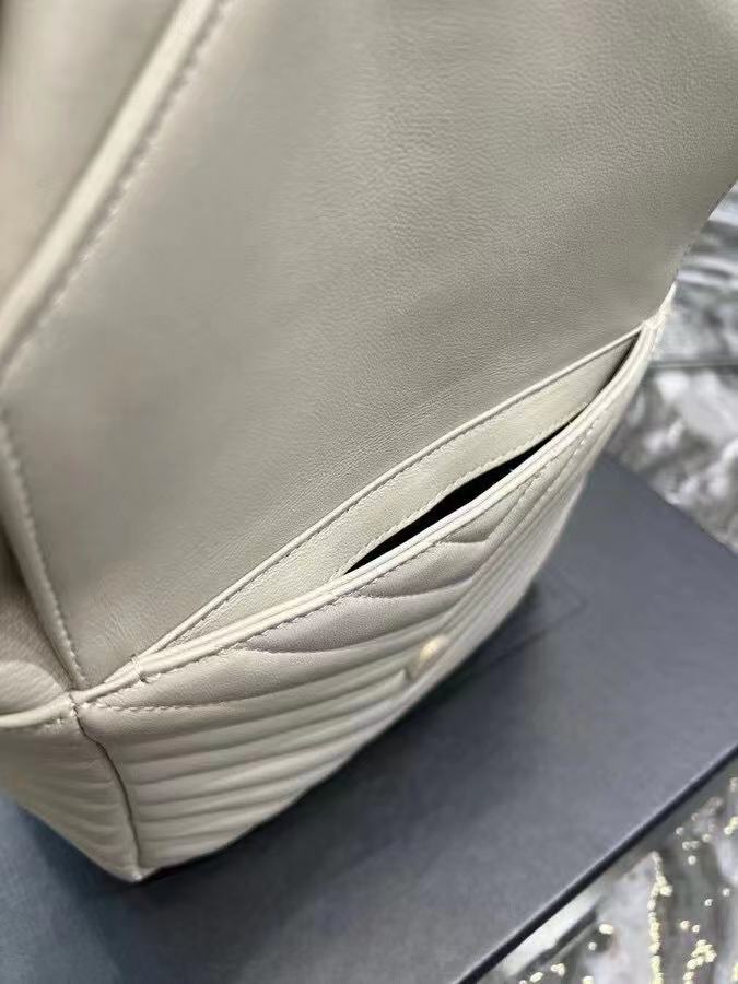 Yves Saint Laurent JOE BACKPACK IN LAMBSKIN 772609 BLANC VINTAGE Yves Saint Laurent JOE BACKPACK IN LAMBSKIN 772609 BLANC VINTAGE