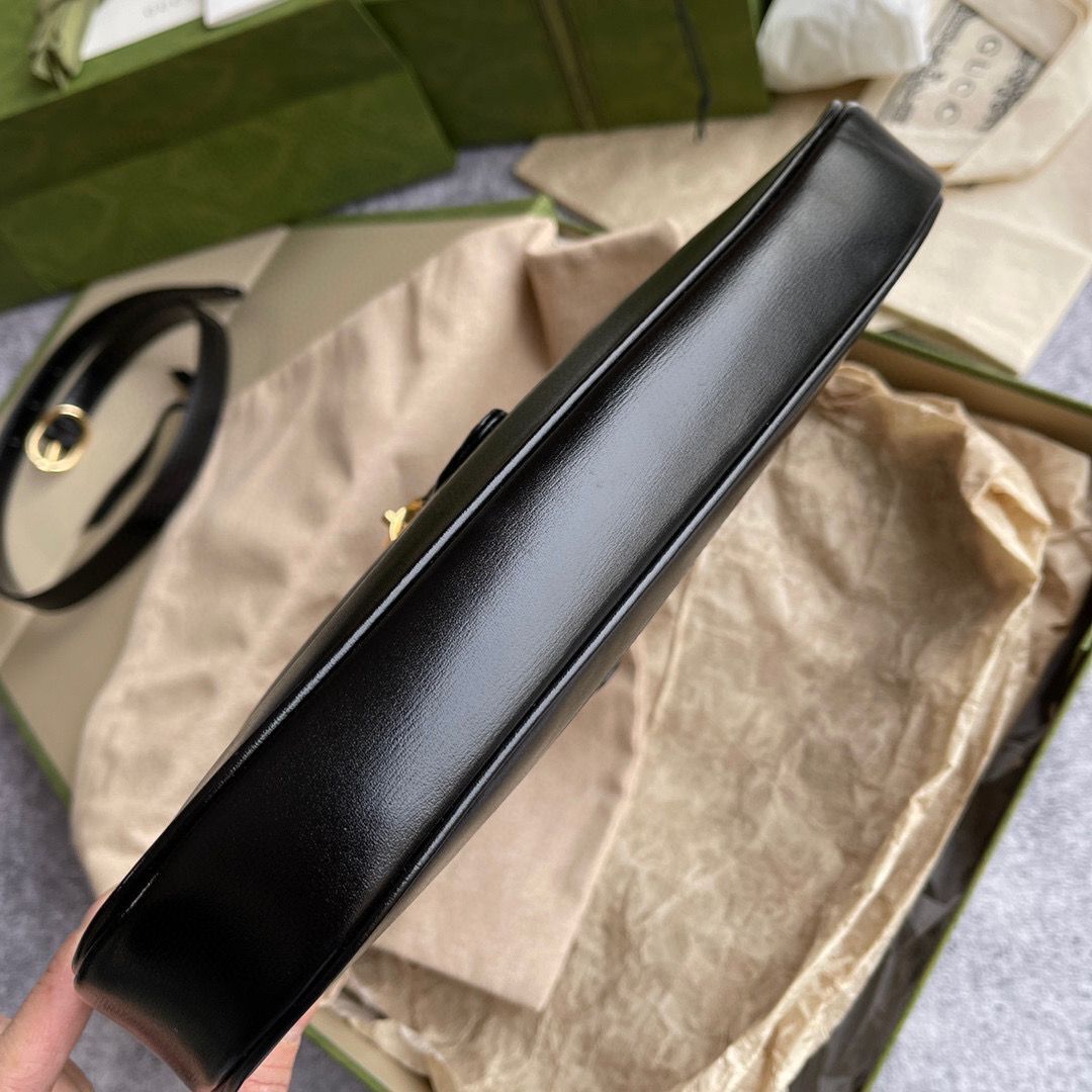 Gucci Vintage Jackie 1961 Original Leather Hobo Bag 636709 Black Gucci Vintage Jackie 1961 Original Leather Hobo Bag 636709 Black