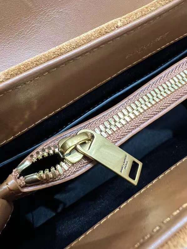 Yves Saint Laurent LOULOU MEDIUM BAG IN Y-QUILTED SUEDE Y94699 CINNAMON Yves Saint Laurent LOULOU MEDIUM BAG IN Y-QUILTED SUEDE Y94699 CINNAMON