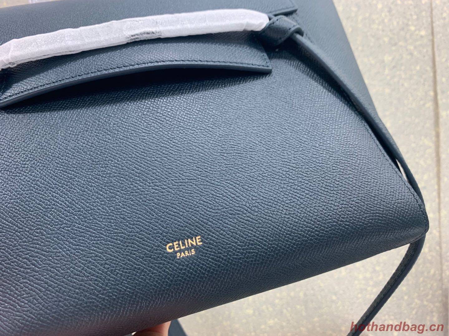 Celine Small Belt Bag Original Leather C9984 Dark Blue Celine Small Belt Bag Original Leather C9984 Dark Blue