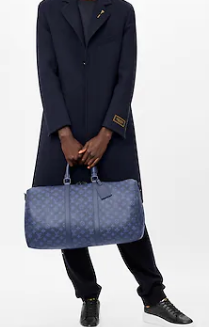 Louis Vuitton KEEPALL BANDOULIERE 50 M45731 Navy Blue Louis Vuitton KEEPALL BANDOULIERE 50 M45731 Navy Blue