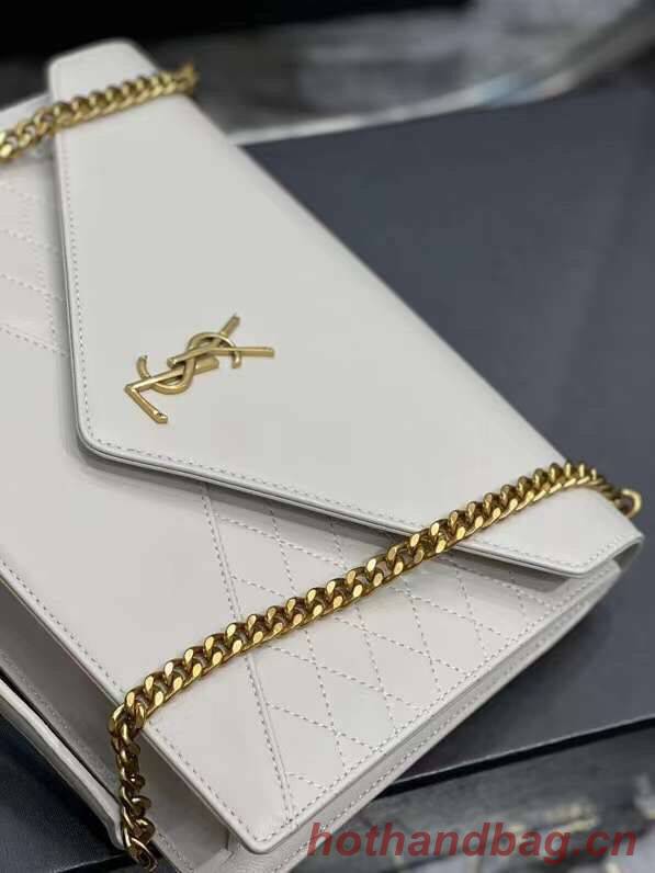 YSL GABY CHAIN BAG IN VINTAGE LAMBSKIN 668864 white YSL GABY CHAIN BAG IN VINTAGE LAMBSKIN 668864 white