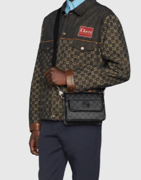 Gucci Messenger bag with Interlocking G 674164 black Gucci Messenger bag with Interlocking G 674164 black