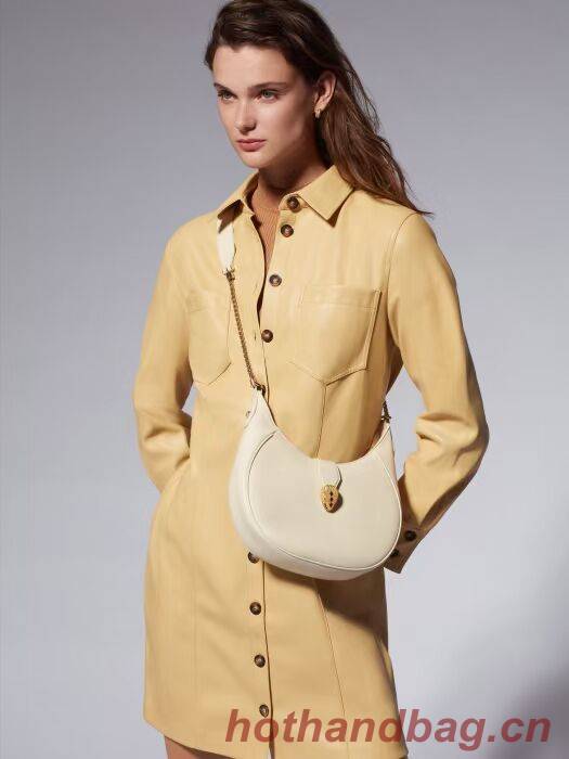 BVLGARI Shoulder Bag Calfskin Leather B281632 white BVLGARI Shoulder Bag Calfskin Leather B281632 white