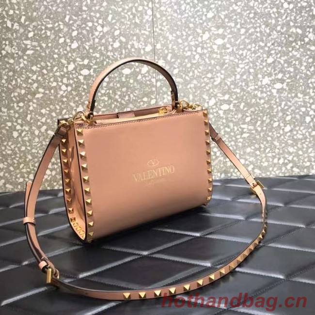VALENTINO GARAVANI Rockstud Alcove Medium grain calf leather 2B0056 pink