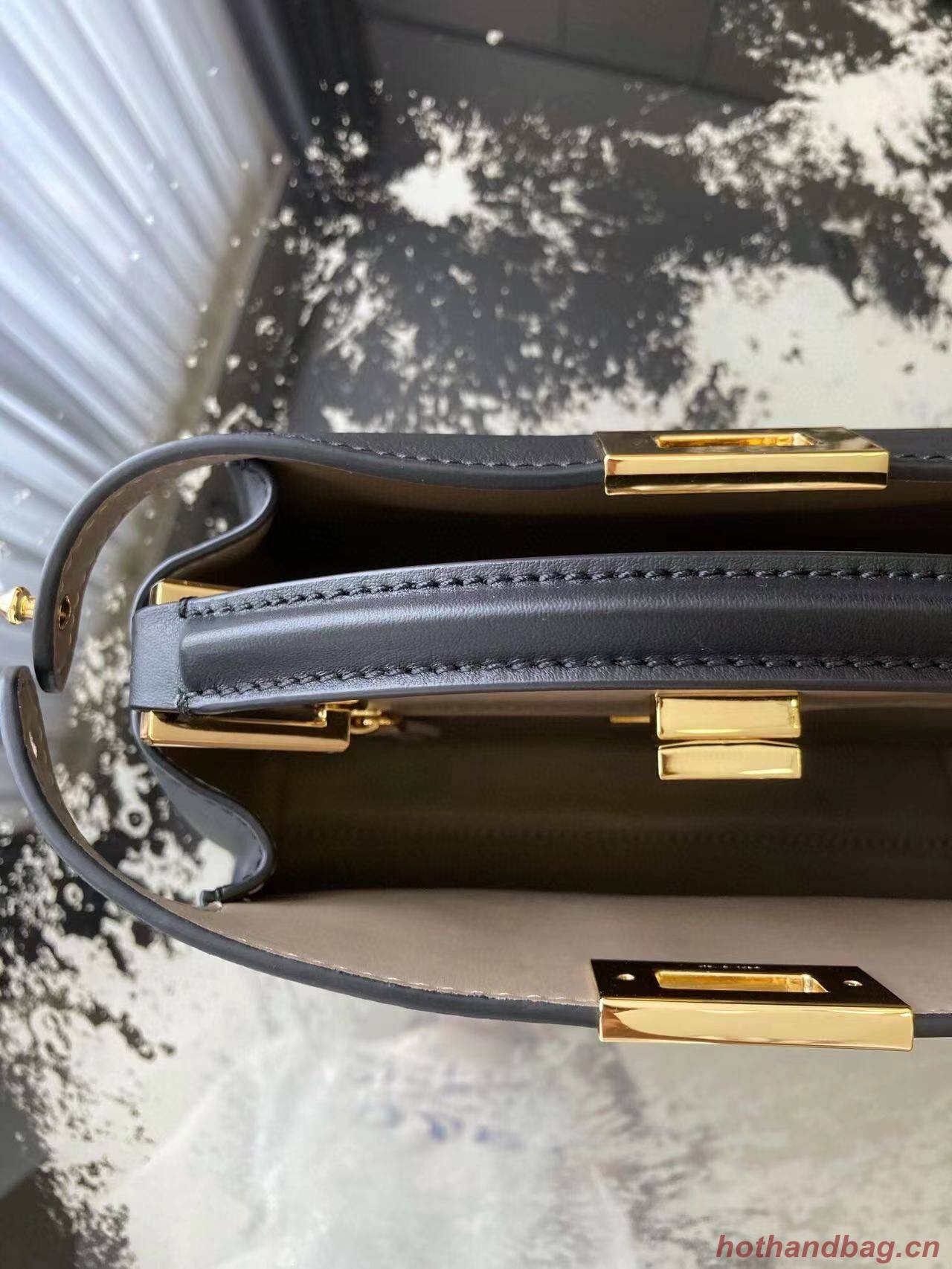 FENDI PEEKABOO ISEEU Original Leather Small bag 0196 Black FENDI PEEKABOO ISEEU Original Leather Small bag 0196 Black