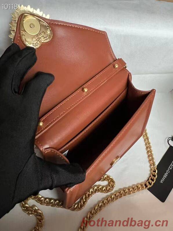 Dolce & Gabbana Origianl Leather Shoulder Bag 4011 brown Dolce & Gabbana Origianl Leather Shoulder Bag 4011 brown