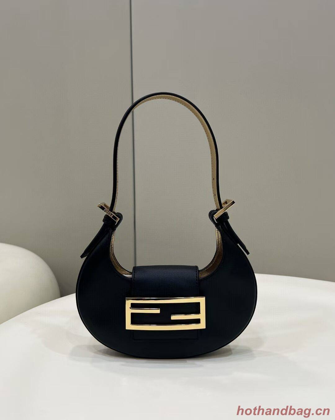 Fendi Cookie black leather mini bag 8BS065A Fendi Cookie black leather mini bag 8BS065A