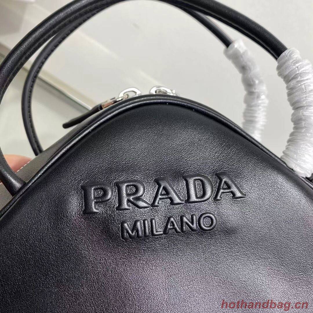 Prada Leather Triangle bag 1BB082 black Prada Leather Triangle bag 1BB082 black