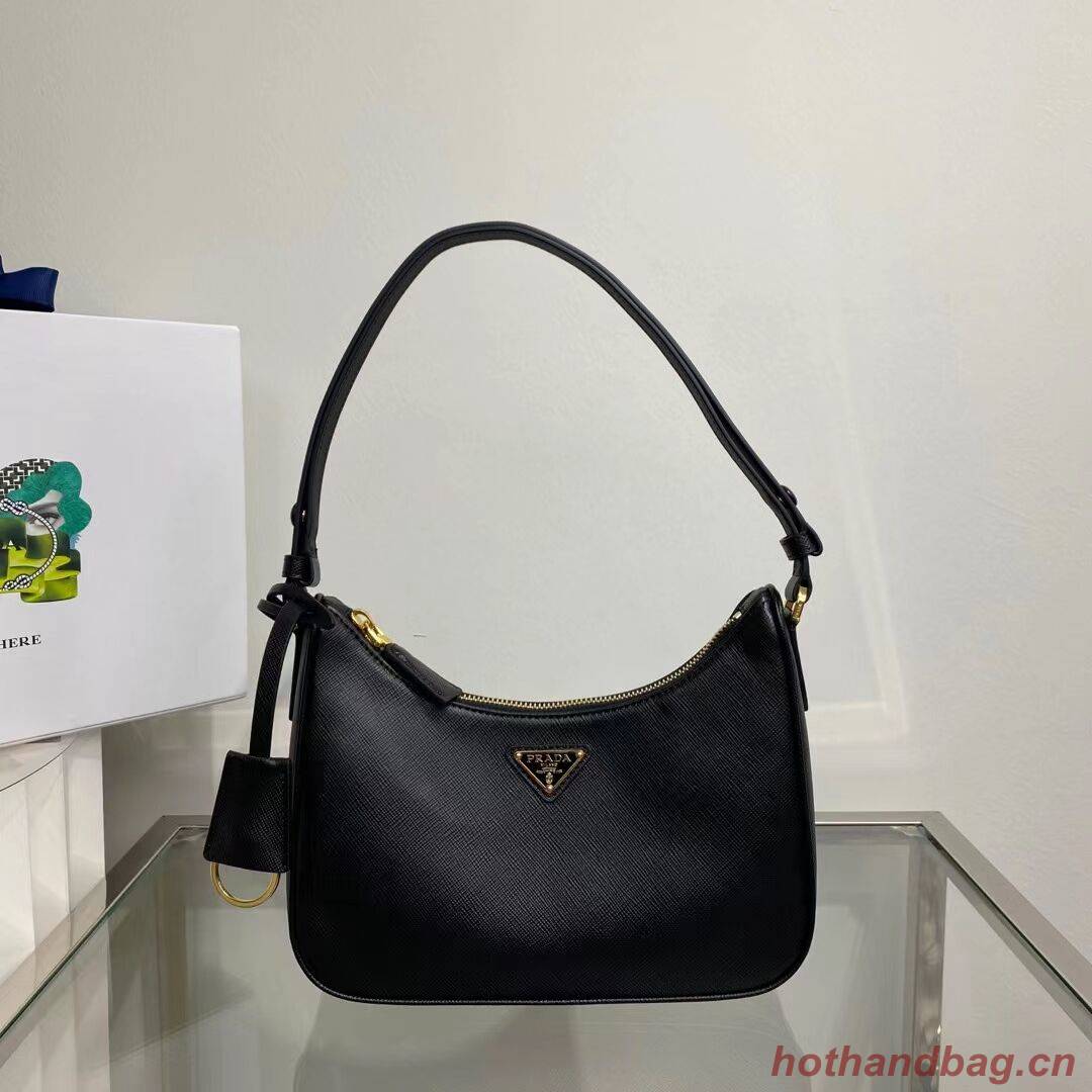 Prada Small Saffiano leather shoulder bag 1BD330 black Prada Small Saffiano leather shoulder bag 1BD330 black