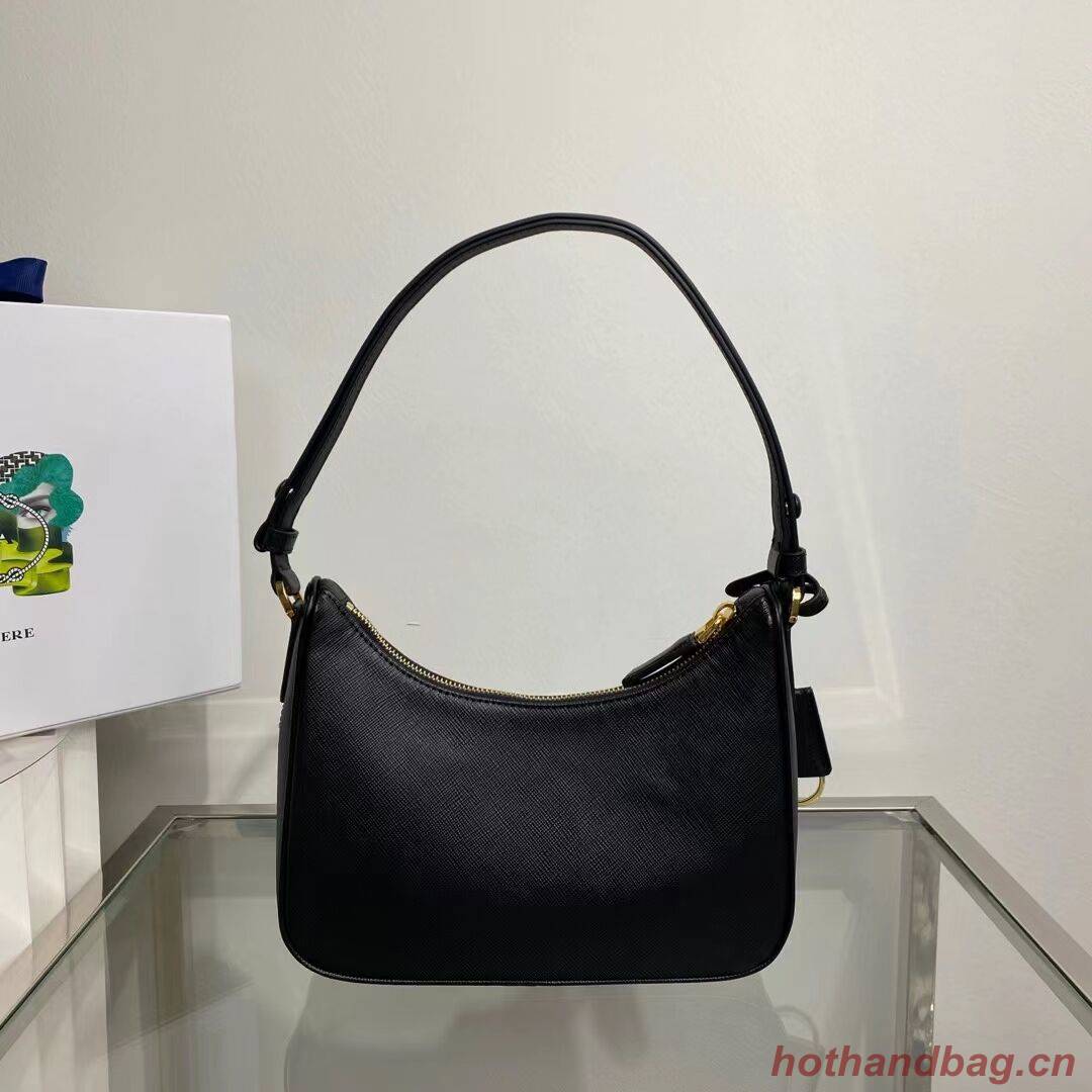 Prada Small Saffiano leather shoulder bag 1BD330 black Prada Small Saffiano leather shoulder bag 1BD330 black