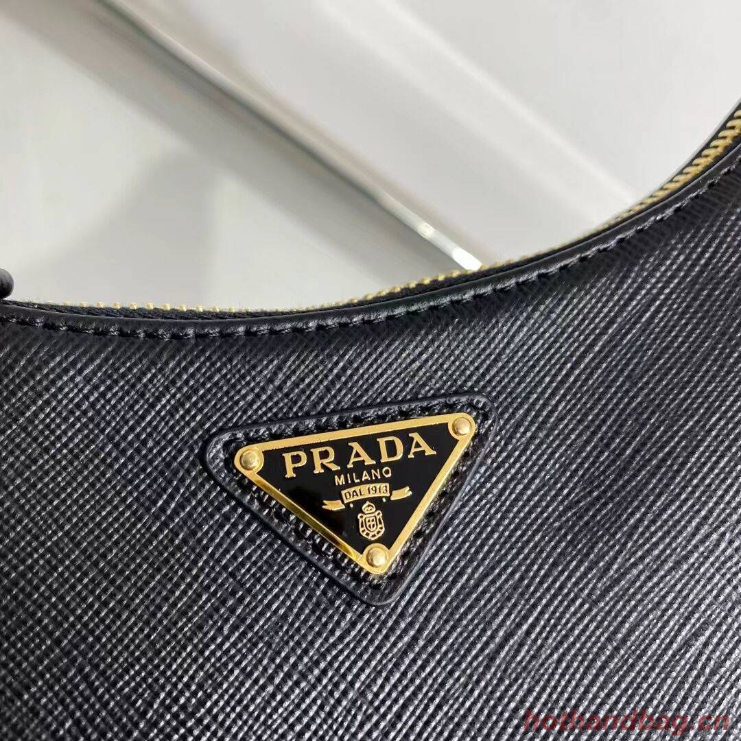 Prada Small Saffiano leather shoulder bag 1BD330 black Prada Small Saffiano leather shoulder bag 1BD330 black