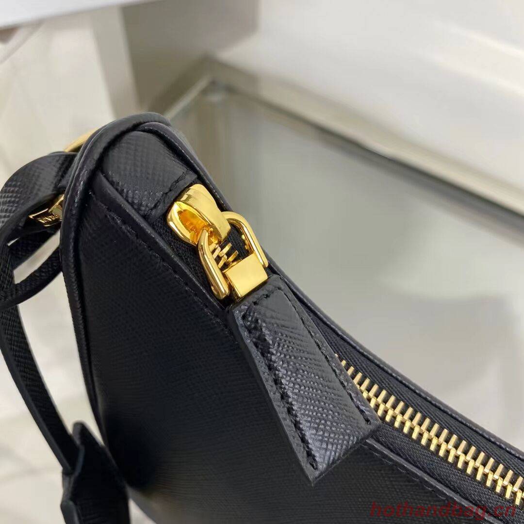 Prada Small Saffiano leather shoulder bag 1BD330 black Prada Small Saffiano leather shoulder bag 1BD330 black