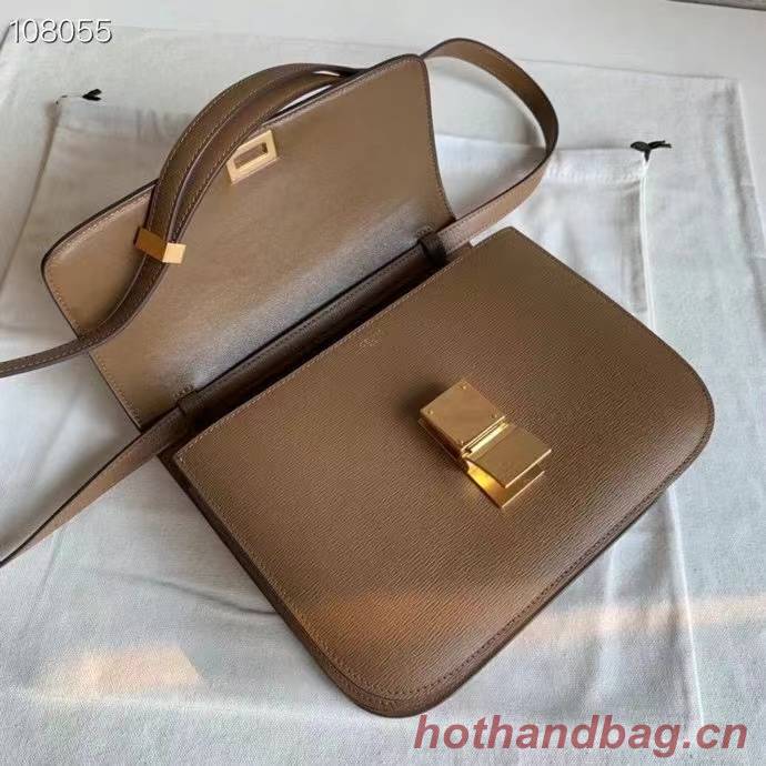 Celine MEDIUM CLASSIC BAG IN NATURAL CALFSKIN 189173 Brown Celine MEDIUM CLASSIC BAG IN NATURAL CALFSKIN 189173 Brown