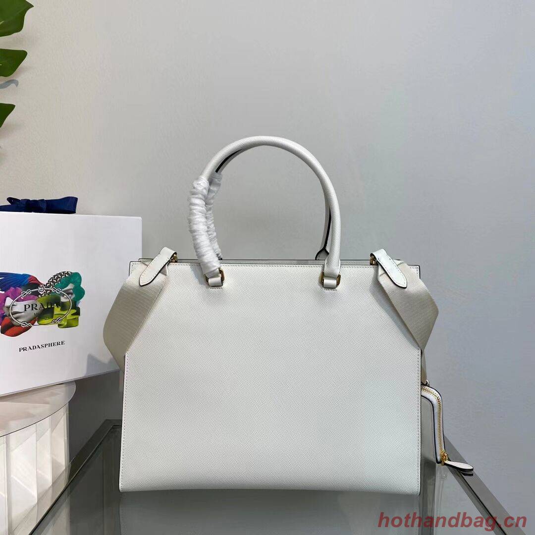 Prada Kristen Saffiano bag 1BD355 white Prada Kristen Saffiano bag 1BD355 white