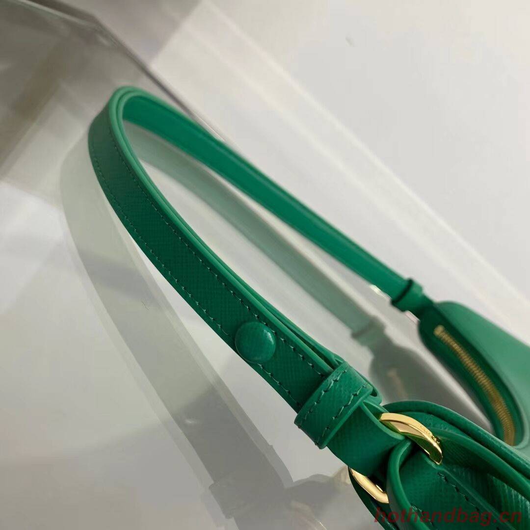 Prada Small Saffiano leather shoulder bag 1BD330 green Prada Small Saffiano leather shoulder bag 1BD330 green