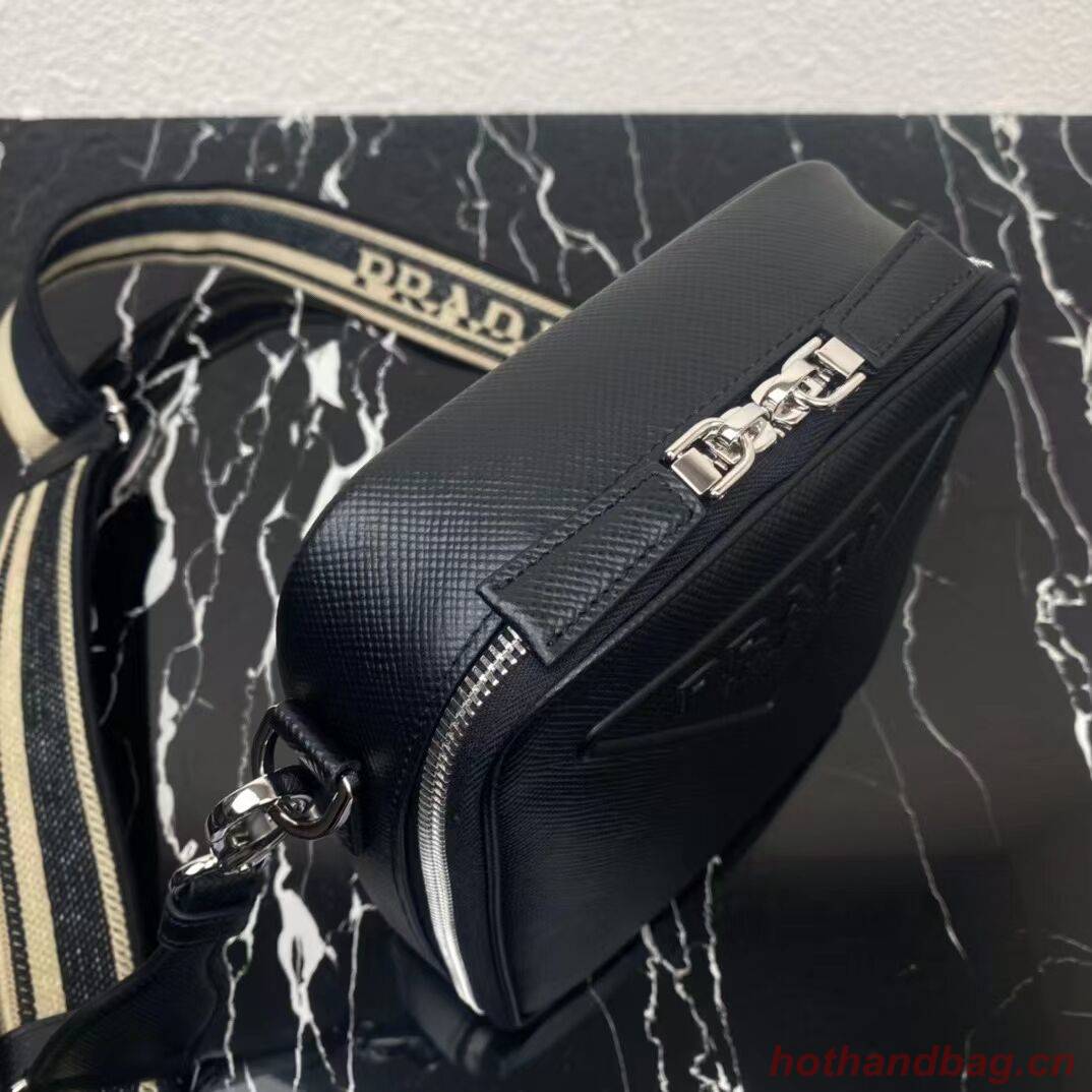 Prada Leather bag with shoulder strap 2BQ354 black Prada Leather bag with shoulder strap 2BQ354 black