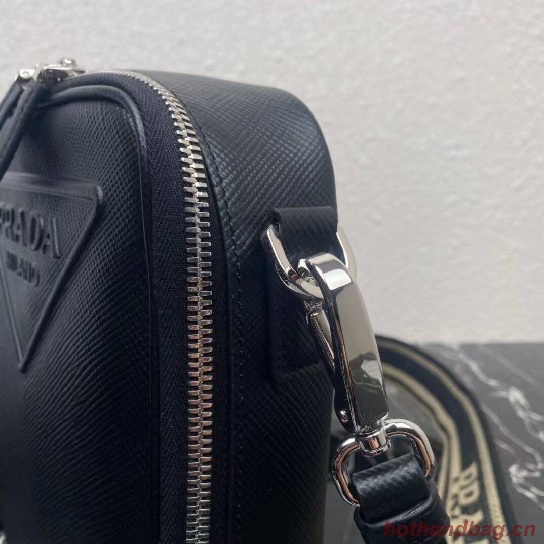 Prada Leather bag with shoulder strap 2BQ354 black Prada Leather bag with shoulder strap 2BQ354 black