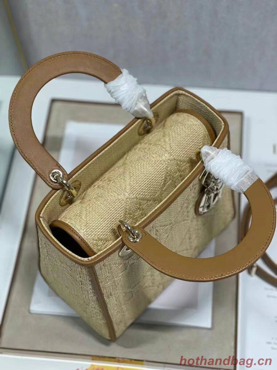 Dior MEDIUM LADY D-LITE BAG C9620 Apricot Dior MEDIUM LADY D-LITE BAG C9620 Apricot