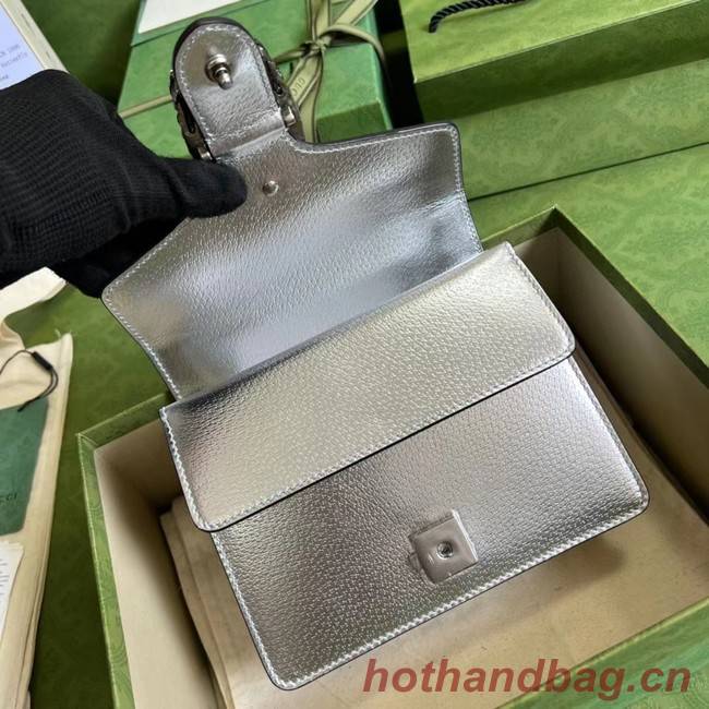Gucci Dionysus lame mini bag 421970 Silver