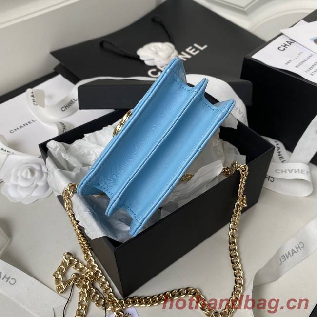 Chanel CLUTCH WITH CHAIN AP2758 blue