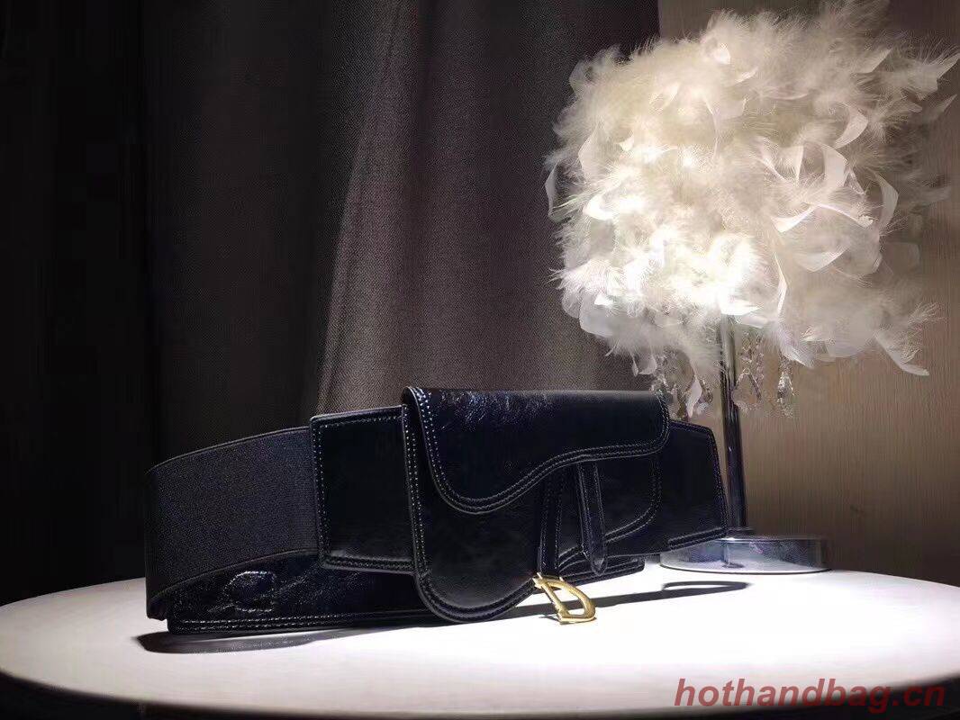 DIOR Original Leather Saddle Belt Bag M9021 Black DIOR Original Leather Saddle Belt Bag M9021 Black