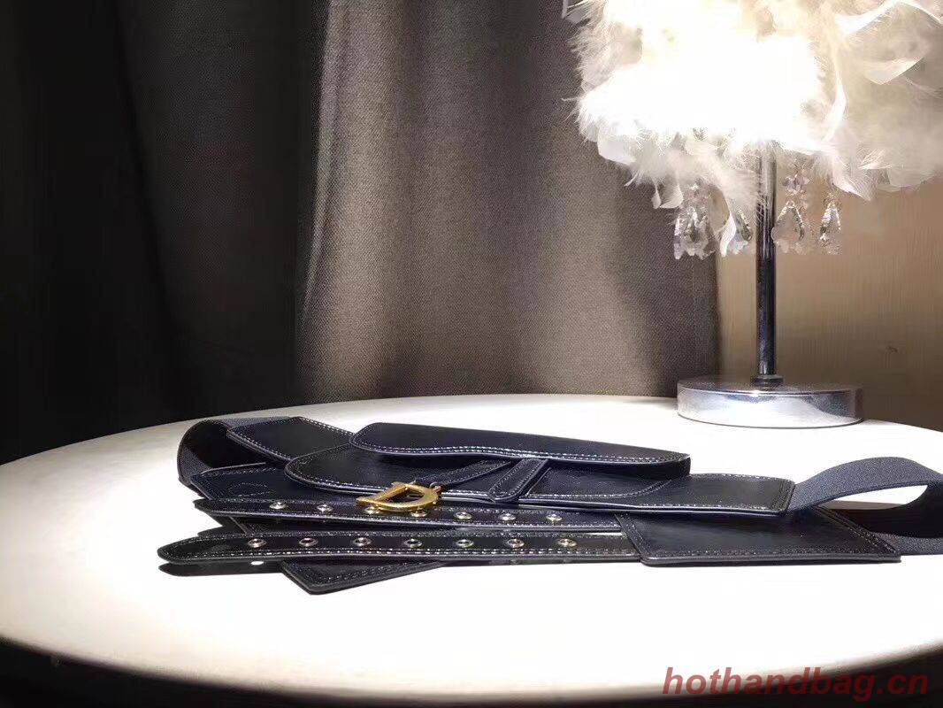 DIOR Original Leather Saddle Belt Bag M9021 Black DIOR Original Leather Saddle Belt Bag M9021 Black