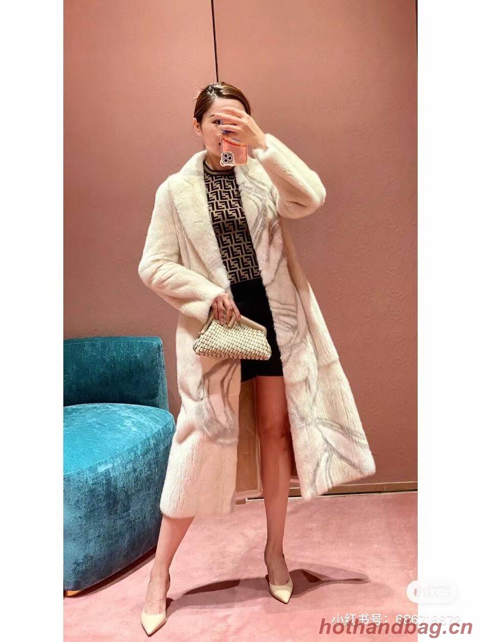 FENDI FIRST MEDIUM Mint leather interlace bag 8BP127AB cream FENDI FIRST MEDIUM Mint leather interlace bag 8BP127AB cream