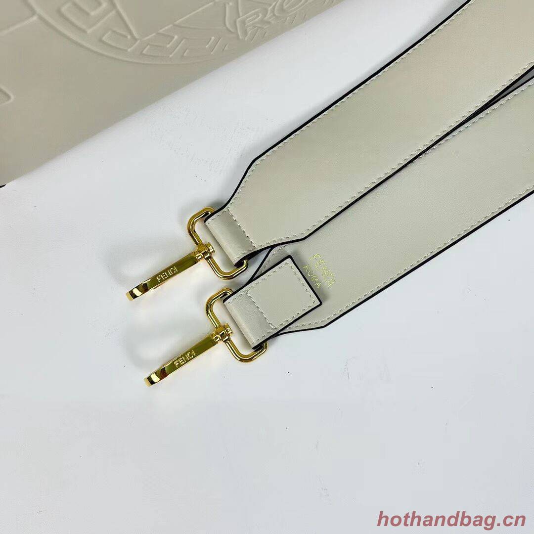 Fendi Sunshine Medium Fendace Printedleather Logo shopper F0873 white Fendi Sunshine Medium Fendace Printedleather Logo shopper F0873 white