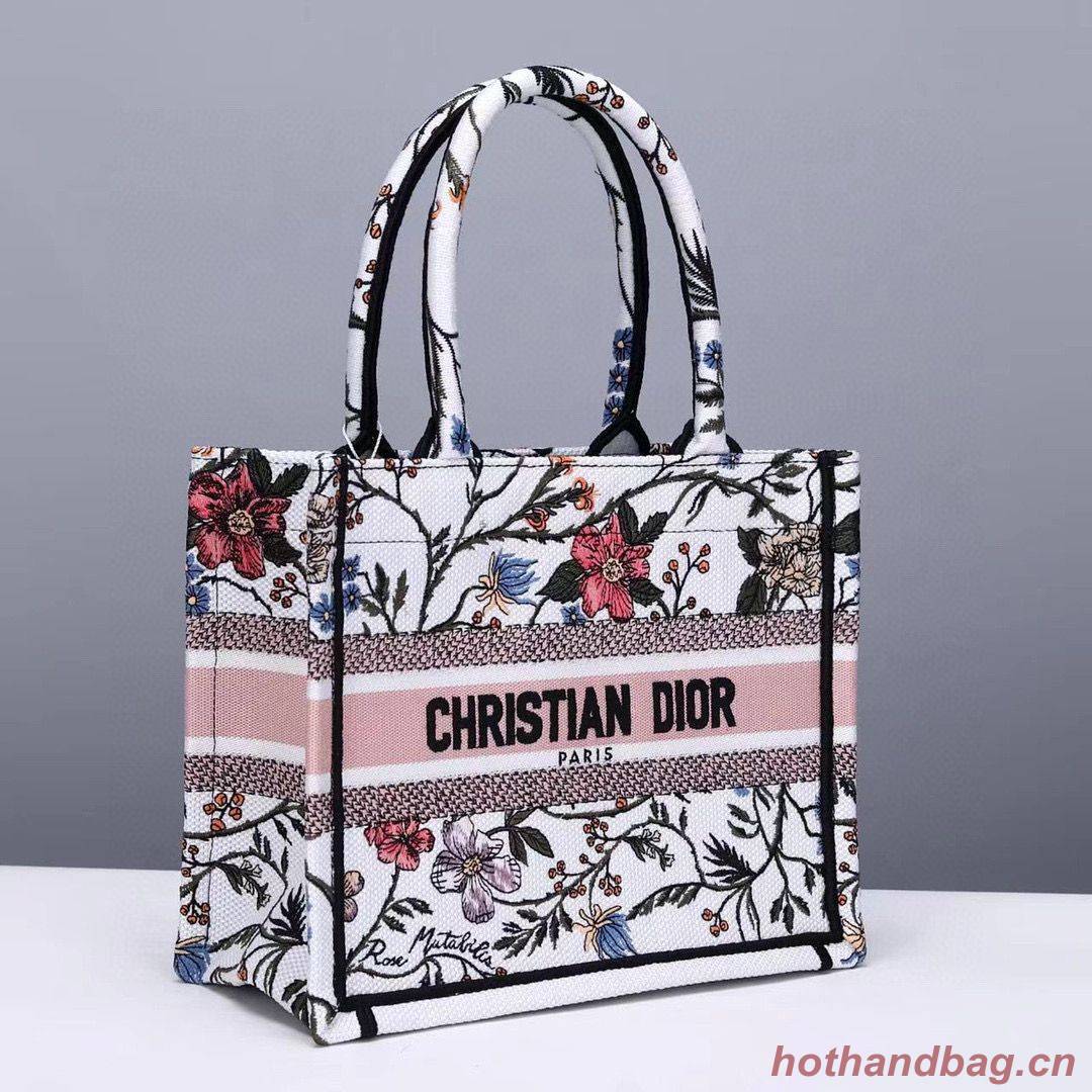Small DIOR BOOK TOTE Multicolor Mille Fleurs Embroidery M1297ZW Small DIOR BOOK TOTE Multicolor Mille Fleurs Embroidery M1297ZW