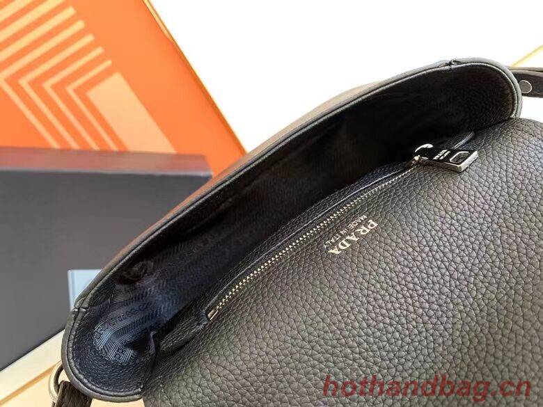 Prada Leather bag with shoulder strap 1DB443 black Prada Leather bag with shoulder strap 1DB443 black