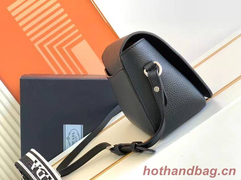 Prada Leather bag with shoulder strap 1DB443 black Prada Leather bag with shoulder strap 1DB443 black