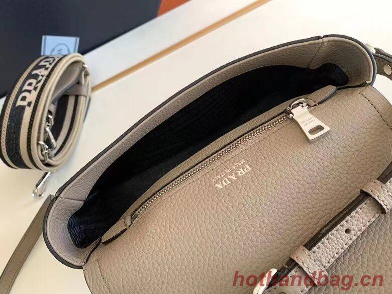 Prada Leather bag with shoulder strap 1DB443 gray Prada Leather bag with shoulder strap 1DB443 gray