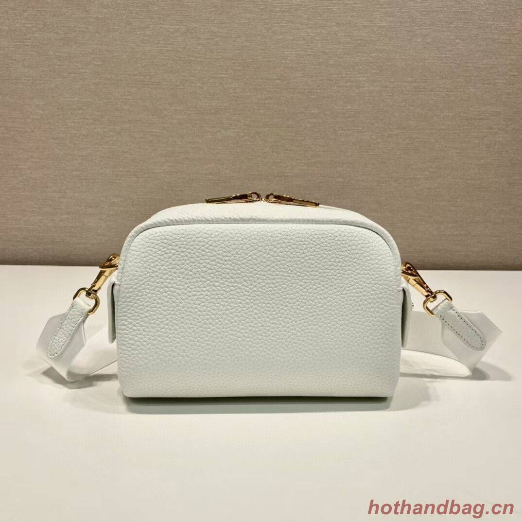 Prada Leather bag with shoulder strap 1DH781 white Prada Leather bag with shoulder strap 1DH781 white