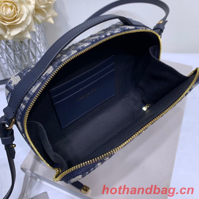 DIOR 30 MONTAIGNE BOX BAG Blue Multicolor Dior Oblique Jacquard S2141