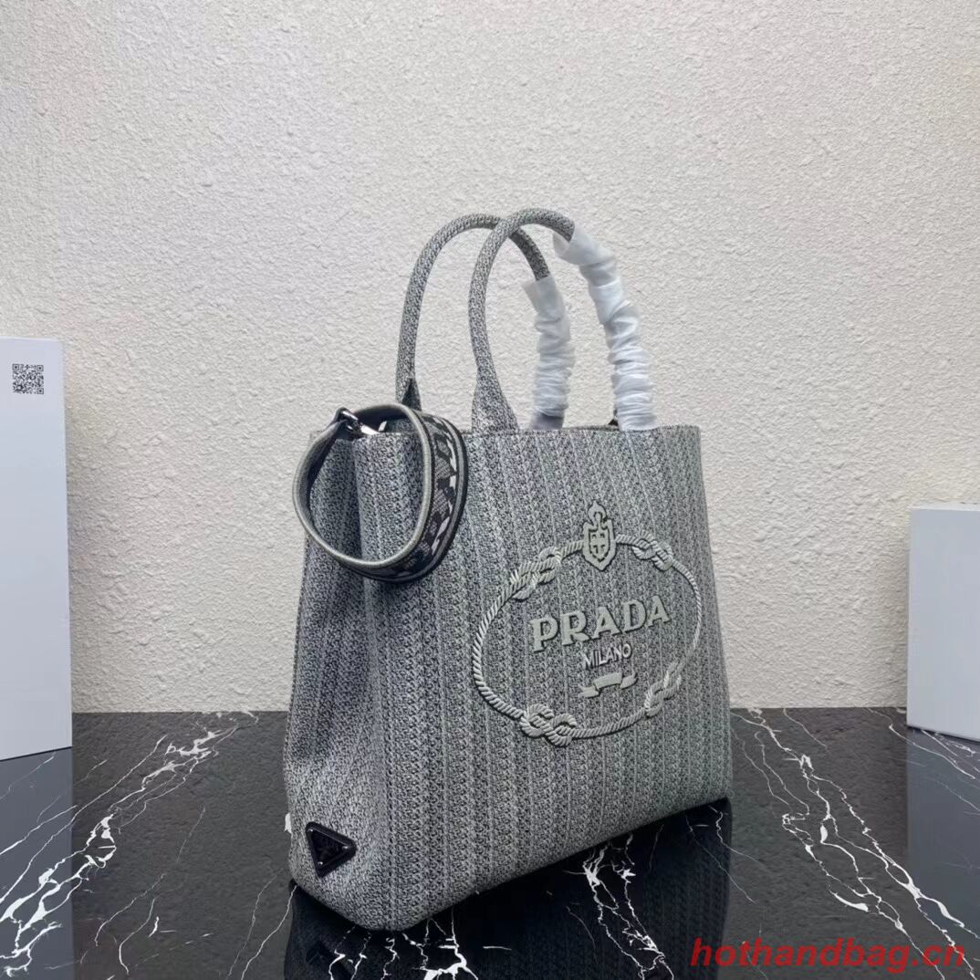 Prada SHOPPING BAG 1AV332 Black&grey Prada SHOPPING BAG 1AV332 Black&grey